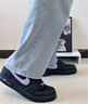 耐克空軍一號男子透氣板鞋秋運動鞋官方NIKE AIR FORCE 1 HQ2037 001黑/繡球花紫 43 曬單實拍圖