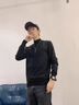 保威特犀牛秋冬季中領(lǐng)內(nèi)搭韓版潮流半高領(lǐng)毛衣男士針織衫打底衫毛 M302黑色 M 曬單實拍圖