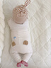 幼歌（YOUGE）嬰幼兒秋季新款可愛(ài)Q彈柔軟帽子 淺咖條紋 34cm 曬單實(shí)拍圖