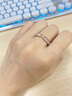 MZMZ彩金貝殼戒指女潮流玫瑰金氣質(zhì)食指裝飾戒子情人節新年禮物送女友 次日達美/7號【專(zhuān)柜14~15】 曬單實(shí)拍圖