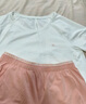 蕉內(nèi)（Bananain）氮?dú)?05Dry女士空氣速干家居服長(zhǎng)袖春夏季輕運(yùn)動(dòng)瑜伽涼感短袖睡衣 【圓領(lǐng)長(zhǎng)褲】粉珊瑚 S 曬單實(shí)拍圖