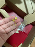周六福（ZLF）黃金耳飾女款足金999婚嫁甜蜜櫻花格?；ńY(jié)婚耳墜 計(jì)價(jià) 2.65g 曬單實(shí)拍圖