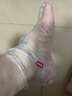 SHUANG YU一次性腳套足膜套帶固定貼100只護理足療袋泡腳試鞋足套塑料腳套 曬單實(shí)拍圖