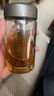 希諾（HEENOOR） 玻璃杯男士大容量單層透明加厚泡茶水杯商務便攜家用帶蓋杯子 本色460ml 曬單實拍圖