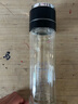 批發(fā)新款一鍵開(kāi)蓋茶水分離玻璃杯車(chē)載速開(kāi)杯雙層防燙便攜泡茶水杯 黑色 500ml 曬單實(shí)拍圖