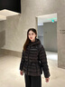 高梵黑金鵝絨服小黑金5.0收腰小金條三季可穿女冬季短外套2025新款 黑色 M 曬單實拍圖