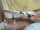Trimigo（泰美高）電動(dòng)嬰兒搖椅哄娃神器搖搖椅新生兒見(jiàn)面禮嬰兒禮物用品嬰兒搖籃 卡其 嬰兒搖搖椅寶寶滿(mǎn)月禮見(jiàn)面禮 【蚊帳+餐盤(pán)+玩偶+頭枕+藍牙音樂(lè )】 曬單實(shí)拍圖