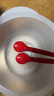 特百惠（Tupperware）開學(xué)季學(xué)生上班族便當(dāng)飯盒可微波微波水晶碗800ml*2+勺子*2 曬單實(shí)拍圖