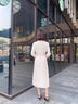MeetMetro瑪依爾西裝連衣裙女2025秋季新款質(zhì)感職業(yè)通勤百褶裙 淺杏【現貨閃電發(fā)】 S 曬單實(shí)拍圖