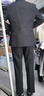 利郎西裝套裝三件套男折邊褲腳西服25秋季結婚西裝禮服 灰咖間色 曬單實(shí)拍圖