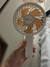 小熊（Bear）手持電風(fēng)扇便攜式迷你風(fēng)扇充電式usb風(fēng)扇辦公室可折疊小風(fēng)扇出行旅游伴侶DFS-Y03A3云橘白底座款 曬單實(shí)拍圖