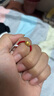 金奇貝黃金轉(zhuǎn)運珠999足金路路通手鏈本命年紅繩戒指男女情人節(jié)生日禮物 繩藝戒指【高品質(zhì)足金】 0.33-0.37克 曬單實拍圖