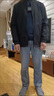 清倉立領(lǐng)夾克男士外套春秋款商務(wù)休閑棒球服防風(fēng)免燙抗皺夾克上衣 【重磅高質(zhì)量升級款】黑色 3XL 建議體重140-150斤可穿 曬單實(shí)拍圖