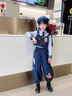 G.DUCKKIDS小黃鴨女童套裝春秋朱迪兔子警官衣服中小大兒童cos服裝三件套潮 三件套 150 cm 曬單實(shí)拍圖