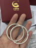 中國(guó)黃金（CHINA GOLD）足銀古法手鐲男女寶寶平安喜樂(lè)嬰兒童銀鐲子滿月六一兒童節(jié)禮物 今/次日達(dá)*平安喜樂(lè)對(duì)鐲 20±1g 曬單實(shí)拍圖