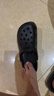 名創(chuàng  )優(yōu)品（MINISO）洞洞鞋男女夏季外穿沙灘涼鞋防滑厚底踩屎感包頭涼拖鞋黑色40-41 曬單實(shí)拍圖
