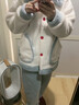 雅鹿睡衣女士秋冬季冬天冬款珊瑚絨加厚加絨保暖法蘭絨家居服大碼套裝 NSJLY-KS211奶油藍(lán)臘腸小狗 L 【建議100-120斤】 曬單實(shí)拍圖