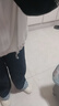 fredrical格子牛仔褲女2025新款高街復(fù)古撞色格子拼接胖mm寬松垂感闊腿長(zhǎng)褲 深藍(lán)色 XL 建議120-140斤 曬單實(shí)拍圖