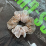 唐芙妮甜美氣質(zhì)頭花扎頭發(fā)頭繩女韓版歐根紗發(fā)圈滿天星鑲嵌法式雙層水鉆 優(yōu)雅咖 曬單實拍圖