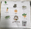潔麗雅純棉6層紗布小毛巾3條卡通海洋印花童巾口水巾新生嬰兒洗臉洗澡巾 曬單實(shí)拍圖
