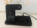 MOYIEAKAN 無線充電器15W快充 蘋果iPhone15/14/13 Pro Max耳機12手機手表iwatch S6/7/8/9代底座充電支架 炫酷黑【折疊支架｜四合一無線快充】 曬單實拍圖