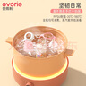 愛(ài)得利（evorie）嬰兒PPSU奶瓶 6到12個(gè)月寶寶寬口徑帶手柄帶重力球奶瓶240ml 粉 曬單實(shí)拍圖