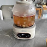 美的（Midea）【國家補貼】0膠水全玻璃全自動養(yǎng)生壺 1.2L大容量辦公室多功能茶漏煮茶壺 燒水壺24h恒溫可煮小米 0膠水全玻璃帶濾網(wǎng)MK-YS12B102 1.2L 曬單實拍圖