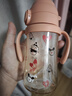 UBMOM吸管杯嬰兒寶寶學(xué)飲杯兒童喝水杯直飲杯牛奶杯ppsu吸管奶瓶1-3歲 彈蓋式粉色-專(zhuān)利防噴 280ml 曬單實(shí)拍圖