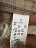 無印良品（MUJI）男式 漢麻混 短袖襯衫 男士襯衣格子 格紋開衫棉麻 深米色格紋 M (170/92A) 曬單實(shí)拍圖