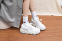 安踏（ANTA）女鞋子珊瑚運(yùn)動鞋女士品牌2025夏秋季老爹鞋網(wǎng)面鞋旅游透氣休閑鞋 象牙白/沙?；摇旧汉鳌?38 曬單實拍圖