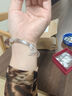 老鳳祥銀手鐲純足銀女款生日七夕情人節(jié)禮物送女朋友實(shí)心銀首飾年輕款 繁花蝴蝶手鐲【老鳳祥品牌禮盒】 25±1g配證書(shū) 曬單實(shí)拍圖