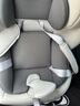 貝倍適兒童安全座椅汽車通用0-4-12歲寶寶嬰兒旋轉(zhuǎn)車載isofix便攜坐椅 尊享灰（硬接口+上拉帶+側防） 曬單實拍圖