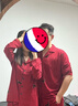 貓人睡衣情侶裝一男一女夫妻兩件套紅色純棉長(cháng)袖結婚本命年春秋家居服 地久天長(cháng) 【100％純棉】 L 女 【推薦100-120斤】 曬單實(shí)拍圖