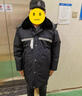 雅格羅伊保安服冬裝內膽羽絨保安大衣男加厚羽絨軍棉大衣冬季鴨絨棉服防寒 高級羽絨中長(cháng)反光條 185 曬單實(shí)拍圖