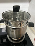 蘇泊爾（SUPOR）湯鍋316L食品級(jí)不銹鋼健康無(wú)涂層寶寶輔食大容量一鍋多用磁爐通用 丨帶304蒸格丨雙側(cè)瀝水 22cm 6L 曬單實(shí)拍圖