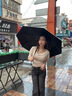 左都（ZUODU）全自動(dòng)遮陽傘防曬防紫外線黑膠太陽傘晴雨兩用男女折疊防回彈雨傘 【冷霧紫】收傘防回彈+專業(yè)防曬 曬單實(shí)拍圖