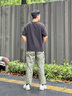 Teenie Weenie Mendw小熊男裝簡(jiǎn)約工裝風(fēng)休閑褲夏季休閑直筒寬松褲子 軍綠色 L 175 曬單實(shí)拍圖
