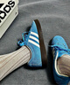 adidas T頭鞋 VL COURT復(fù)古板鞋德訓(xùn)鞋男女阿迪達(dá)斯輕運動 藍(lán)色/亮白/樹脂黃   44 曬單實拍圖