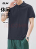 GLM短袖t恤男透氣夏季翻領(lǐng)polo衫速干T恤冰絲感休閑運(yùn)動(dòng)上衣黑色L 曬單實(shí)拍圖
