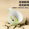 COOKSS兒童輔食碗餐具寶寶碗帶勺餐具防燙兒童小孩訓練專(zhuān)用吃飯碗牛油果 曬單實(shí)拍圖