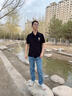 羅蒙牛仔褲男士2025新款秋冬款寬松直筒長(cháng)褲中年藍色休閑彈力春季男褲 060藍色 28 （2尺1適合100斤左右） 曬單實(shí)拍圖