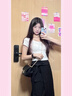 CharisKitty包包女款2025年輕奢鏈條斜挎包真皮菱格單肩包女包七夕情人節(jié)禮物 黑色 曬單實(shí)拍圖