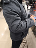 啄木鳥棉衣男士外套男秋冬季新款棉服男沖鋒衣男棉襖加厚羽加絨服男冬裝 深灰色 XL (建議120-140斤) 曬單實拍圖