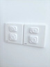 GERTHRON德國插座保護套兒童防觸電插孔防護蓋寶寶開(kāi)關(guān)電源嬰兒插頭安全塞 象牙白24只裝(12只兩孔+12只三孔 曬單實(shí)拍圖