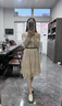 Ehangy奢侈高檔品牌連衣裙女2025秋季新款氣質(zhì)顯瘦蕾絲時尚漂亮休閑裙子 香檳色 M 曬單實拍圖