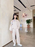 諾佳微淇女童秋裝運(yùn)動衛(wèi)衣衛(wèi)褲套裝2025新款春秋季兒童中大童休閑兩件套潮 米色 160 曬單實(shí)拍圖