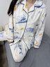 康喜月A類純棉月子服春秋季薄款孕婦睡衣產(chǎn)婦待產(chǎn)服產(chǎn)后喂奶哺乳家居服 鯨落星沉 【A類95%棉5%氨綸】 M碼【適合80-100斤】 曬單實拍圖