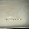 CHARLES&KEITH鱷魚紋凱莉包手提斜挎婚包包女包生日禮物七夕禮物CK2-50270880-1 Ivory象牙色 S 曬單實(shí)拍圖