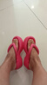 果洛菲厚底人字拖女款夏季增高海邊外穿拖鞋沙灘涼拖百搭涼鞋 玫紅35-36 曬單實(shí)拍圖