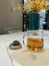 憶壺茶（YIHUTEA）泡茶杯茶水分離玻璃杯辦公室家用水杯男士茶杯玻璃高硼硅綠茶杯子 【加大加厚】500ML竹蓋玻璃杯 曬單實(shí)拍圖